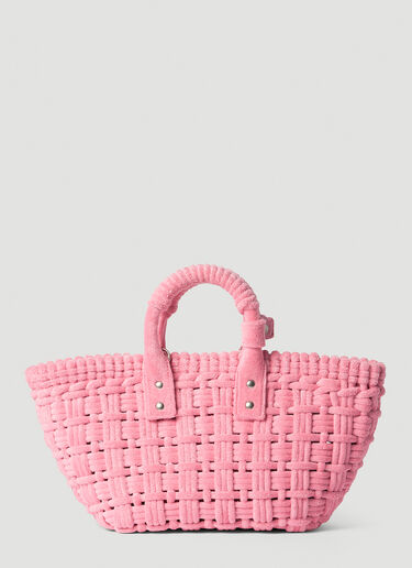 Balenciaga Bistro XS Sponge Basket Tote Bag Pink bal0253054