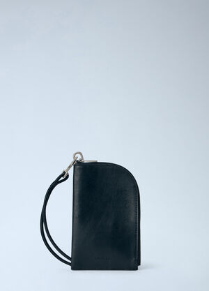 Rick Owens Leather Zip-Around Wallet Black ric0165027