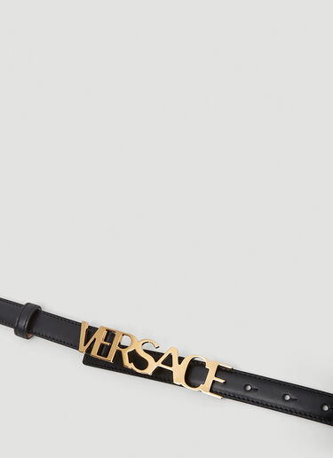 Versace 徽标铭牌腰带 黑色 vrs0251033