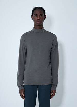 RIER Wool Turtleneck Sweater Grey rrr0162005