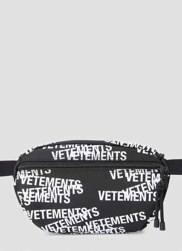 VETEMENTS Stamped Logo Belt Bag Black vet0251021