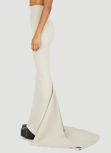 Rick Owens Fishtail Skirt Grey ric0250004