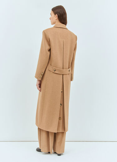 Max Mara Double-Breasted Camel Coat Camel max0258037