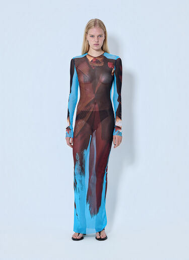 Jean Paul Gaultier Re-Edition La Robe Tennis Costume Long Dress Brown jpg0264009
