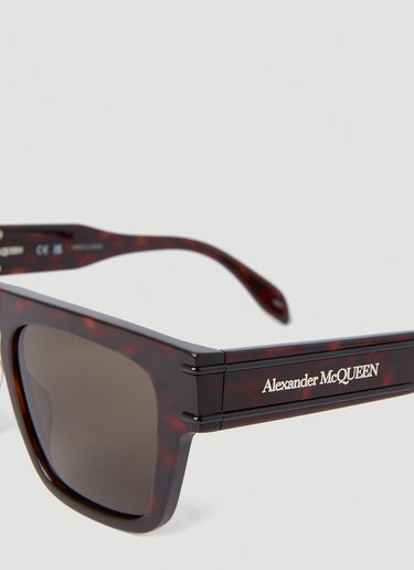 Alexander McQueen Square Sunglasses Brown amq0152042