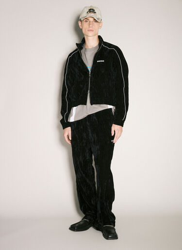 Martine Rose Shrunken Track Jacket Black mtr0158003