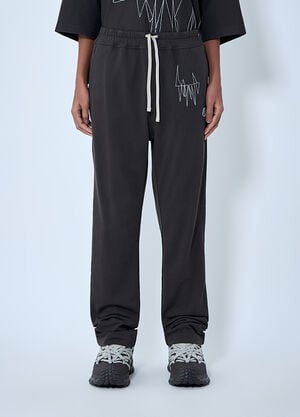 Moncler + Rick Owens Elasticated Waist Drawstring Pants Grey mcs0363020