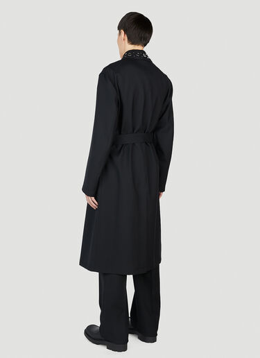 Alexander McQueen Eyelet Trench Coat Black amq0151017
