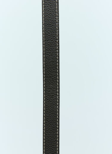 TOTEME Slim Leather Belt Black tot0255049