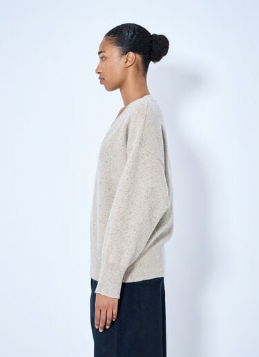 LN-CC® - RÓHE: Classic Mouliné Jumper - Beige RÓHE Classic Mouliné Jumper Beige roe0265016
