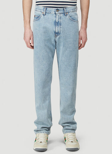 Gucci Straight-Leg Jeans Blue guc0143005