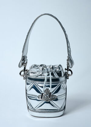 Vivienne Westwood Small Kitty Bucket Bag Silver vvw0259001