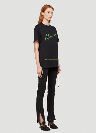 No Morals T-Shirt Mowalola No Morals T-Shirt Black mow0342003