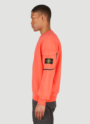 Stone Island Compass Patch Sweatshirt Orange sto0148056