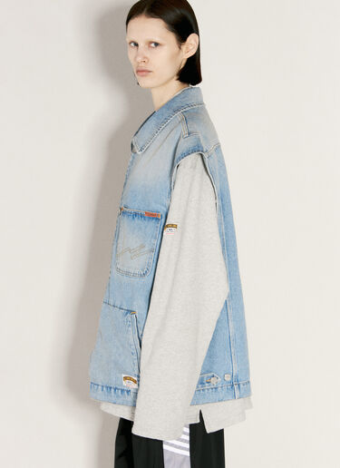 Martine Rose Denim Gilet Blue mtr0255010