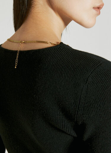 Alexander Wang Nameplate Chain Sweater Black awg0255003