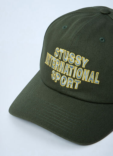 Stüssy Logo Motif Baseball Cap Olive sts0161016
