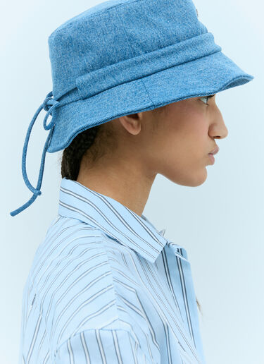 Jacquemus Le Bob Gadjo デニムバケットハット ブルー jac0256089