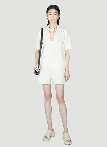 ワークウェアショーツ Jil Sander+ ワークウェアショーツ ホワイト jsp0251011