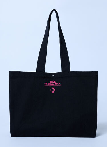 Logo Motif Tote Bag ACMH x Love International Logo Motif Tote Bag Black acl0162008