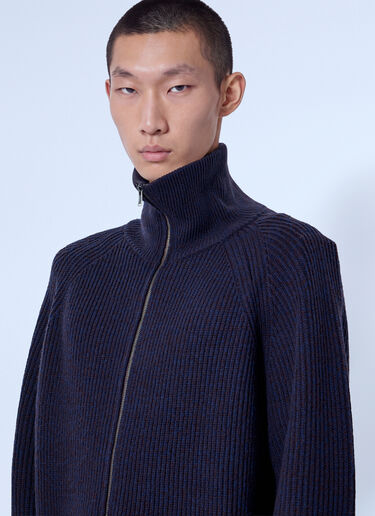 LN-CC® - Entire Studios: Blimp Full Zip Cardigan - Navy Entire Studios Blimp Full Zip Cardigan Navy ent0166046