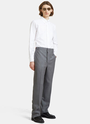 Thom Browne Classic Fit Side Tab Oxford Jumpsuit White thb0127027