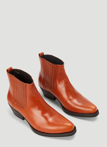 Our Legacy Cuban Boots Orange our0244013