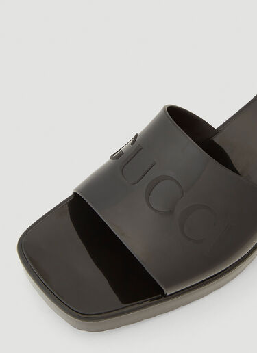 Gucci Rubber Mules Black guc0241081