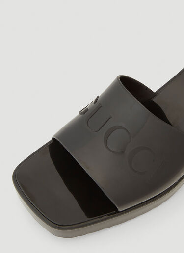 Gucci 橡胶穆勒鞋 黑 guc0241081