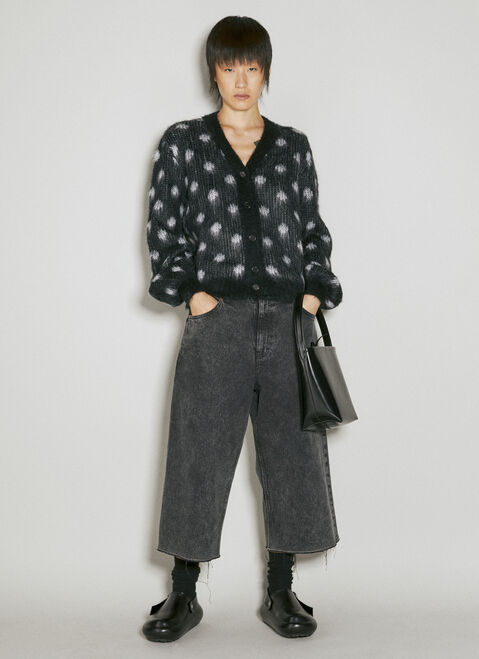 KHAITE Polka Dot Knit Cardigan 그레이 kha0253012
