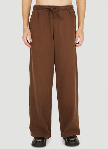 Acne Studios Face Patch Track Pants Brown acn0149038