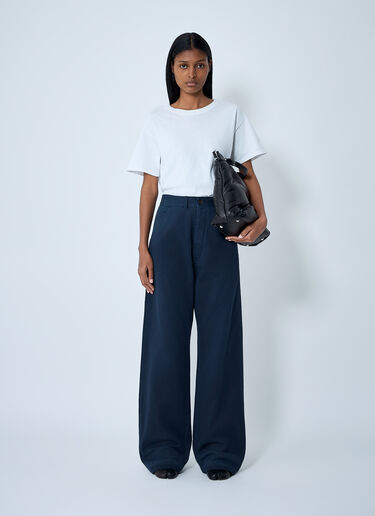 Cotton Twill Pants Maison Margiela Cotton Twill Pants Blue mla0261009
