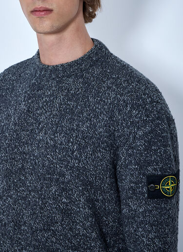 LN-CC® - Stone Island: Crewneck Wool-Blend Sweater - Grey Stone Island Crewneck Wool-Blend Sweater Grey sto0165013