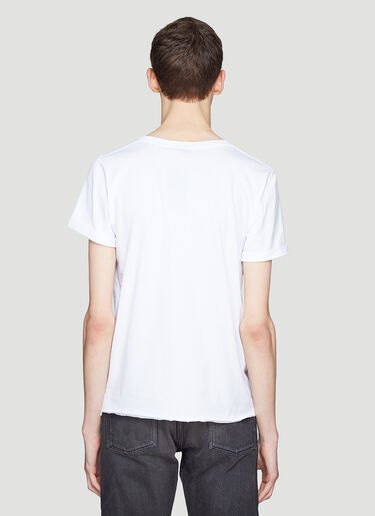 Saint Laurent Smiley Hotel Print T-Shirt White sla0136020