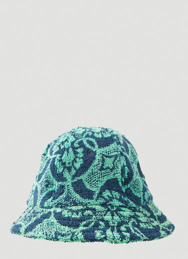 Towelling Bucket Hat Marine Serre Towelling Bucket Hat Blue mrs0352005