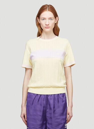 adidas by Wales Bonner Knitted T-Shirt Yellow awb0344001