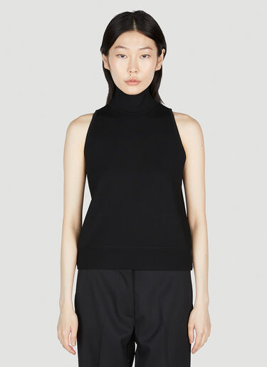 Max Mara High Neck Top Black max0253024