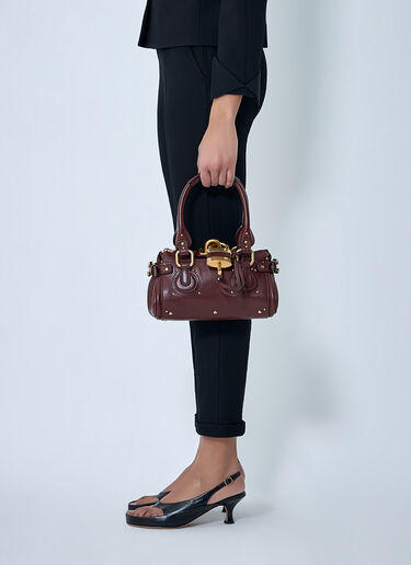 Small Paddington Chain Shoulder Bag Chloé Small Paddington Chain Shoulder Bag Burgundy chl0264049