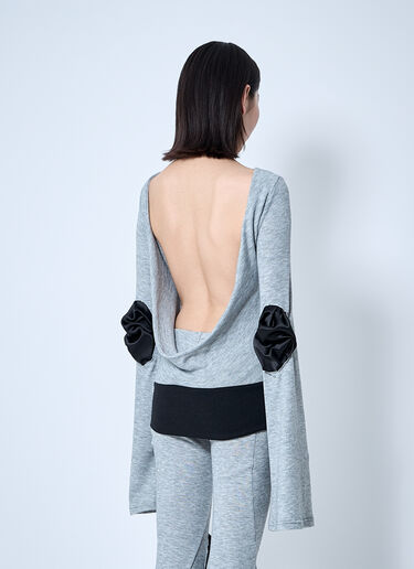 Sia Arnika Open-Rear Knit Top Grey sia0260008