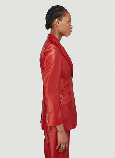Gucci Leather Blazer Red guc0241004