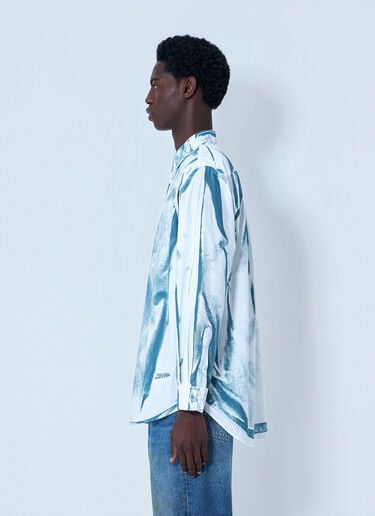 Jean Paul Gaultier Abstract Print Button-Down Shirt Blue jpg0164004