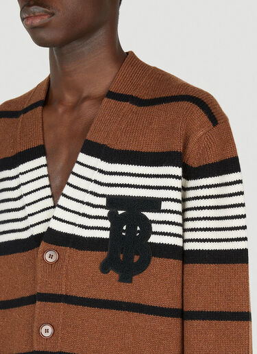 Burberry 徽标贴饰开衫 棕色 bur0152040