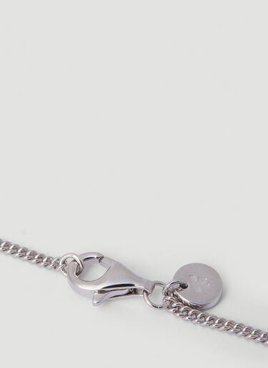 Tom Wood Mined Black Diamond Necklace Silver tmw0351010