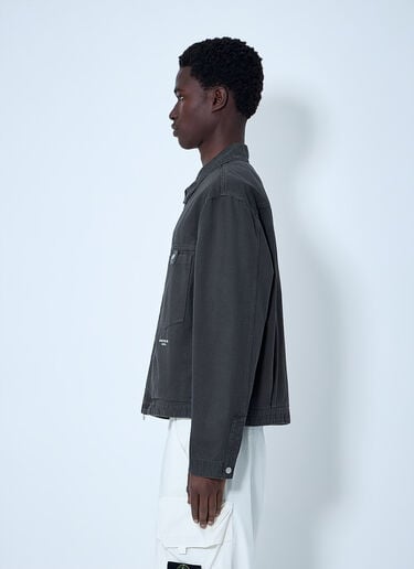 Zip-Front Cotton Jacket Stone Island Zip-Front Cotton Jacket Grey sto0164069