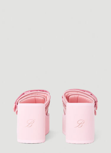 Blumarine x Suicoke Moto Platform Mules Pink blm0252028