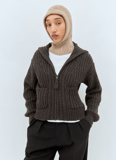 Lemaire Wool Balaclava Beige lem0258038