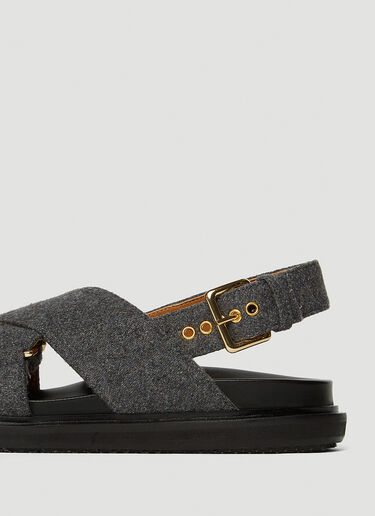 Marni new arrivals felt sandals