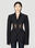 Mugler Mesh Corset Panel Blazer Black mug0251013