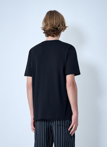 Dries Van Noten Cotton Jersey T-Shirt Black dvn0163019
