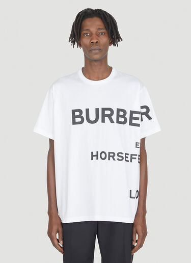 Burberry Harlford Horseferry Print T-Shirt White bur0147040